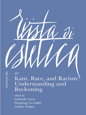 cover image of Rivista di Estetica 87